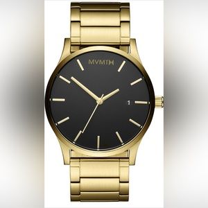 MVMT Gold Watch with Black Face. 45mm.